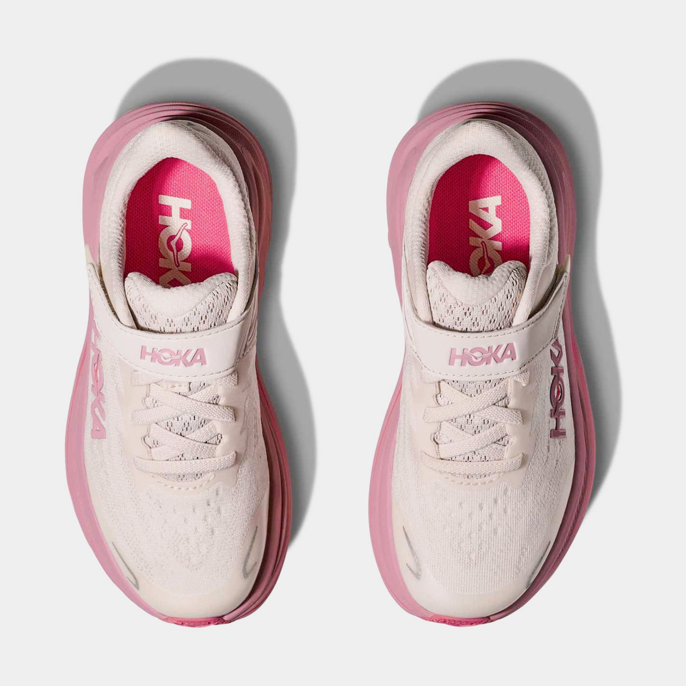 Alternative view of Clifton 10 Preschool Running Shoes (Beige/Pink)