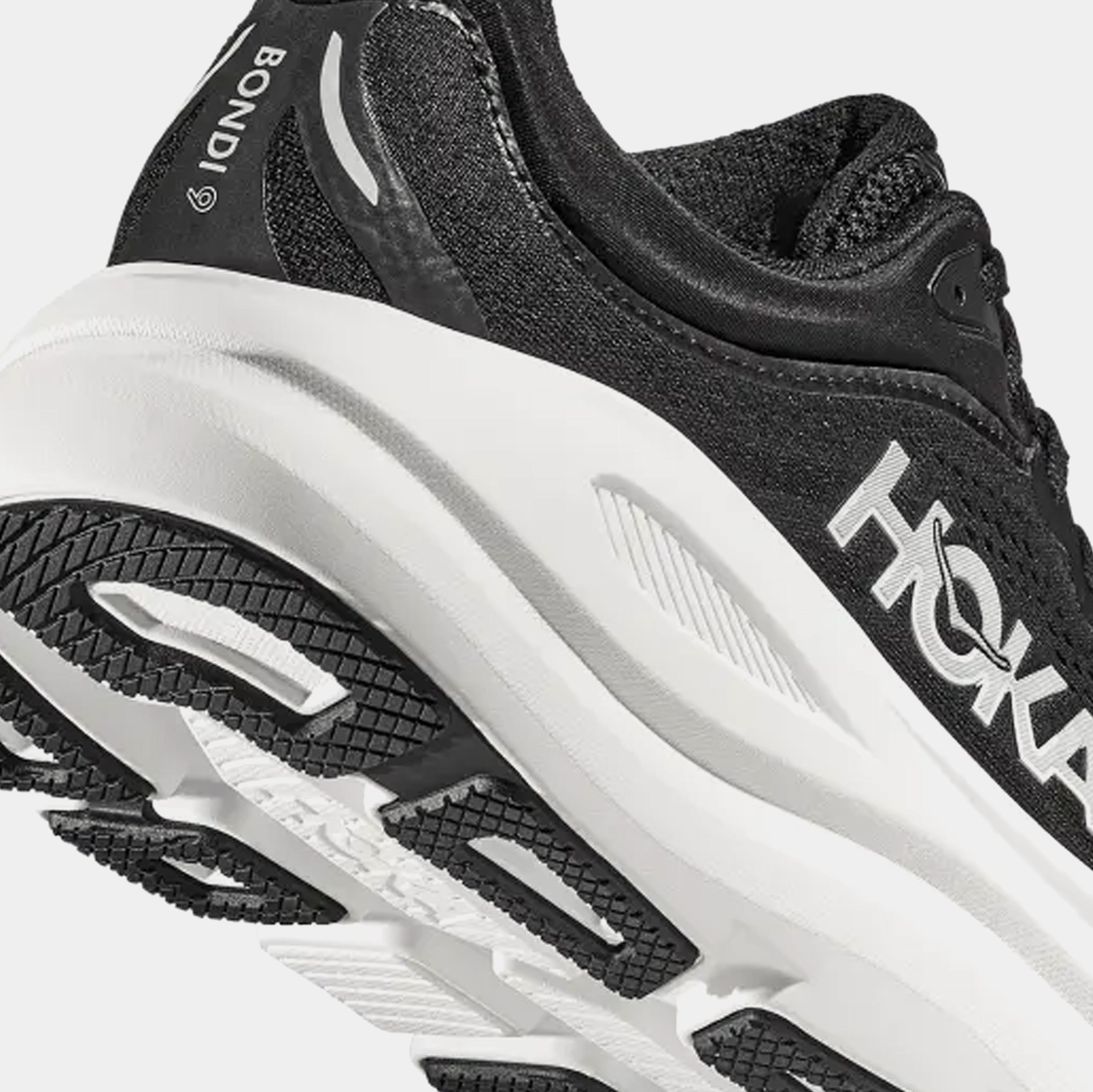 Bondi 9 Mens Running Shoes (Black/White/Black) - Image 3