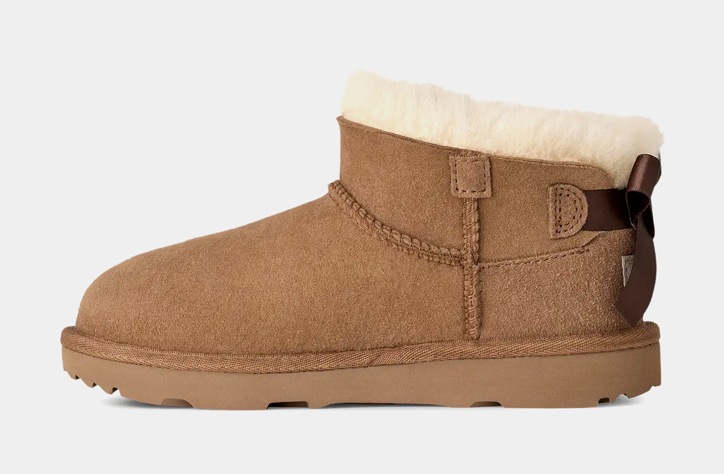 Ultra Mini Bailey Bow Grade School Boots (Chestnut) - Image 3